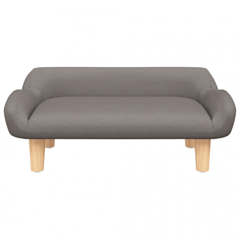 Kindersofa Taupe 70x40x24 cm Stoff