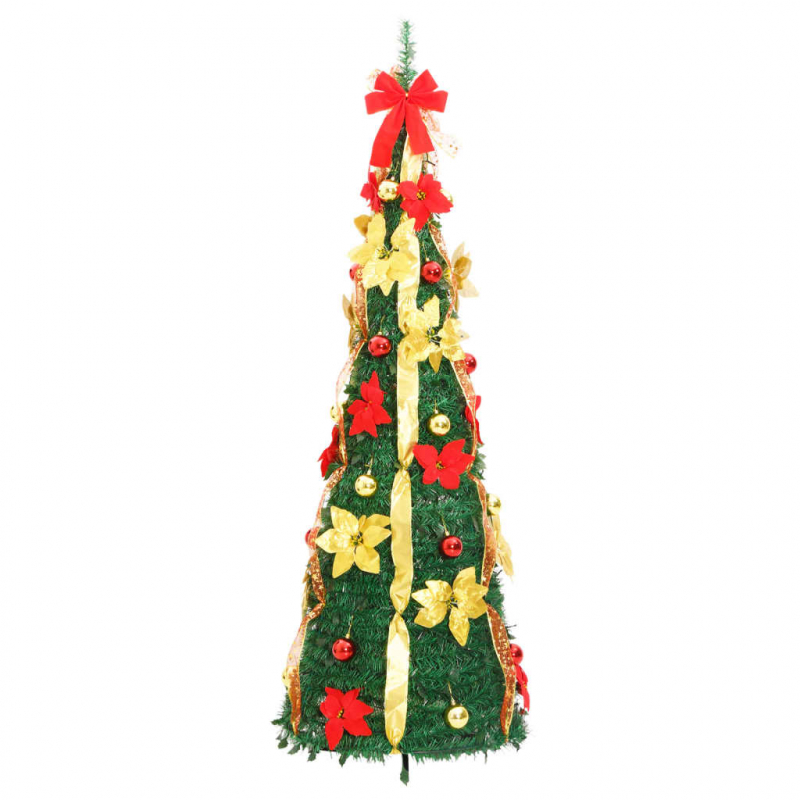 Pop-Up-Weihnachtsbaum Künstlich 50 LEDs Grün 120 cm