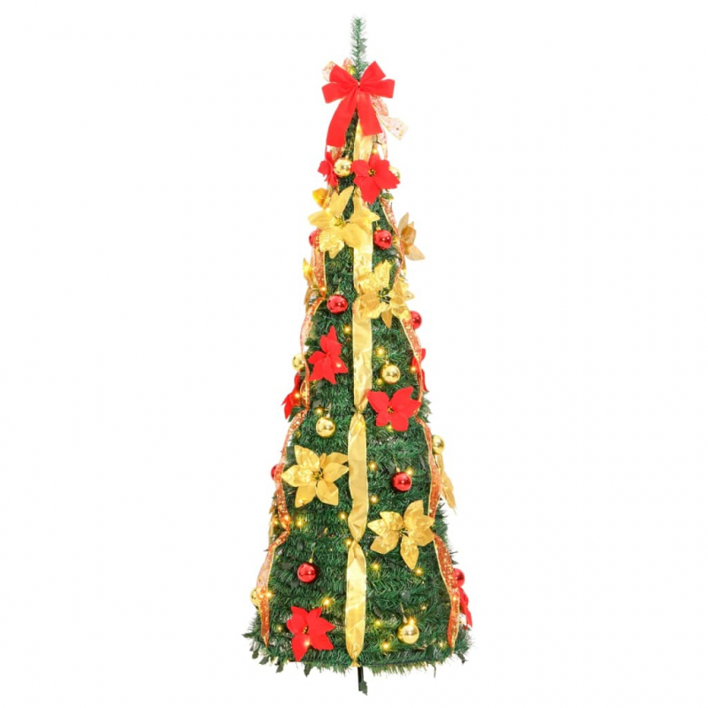 Pop-Up-Weihnachtsbaum Künstlich 100 LEDs Grün 150 cm