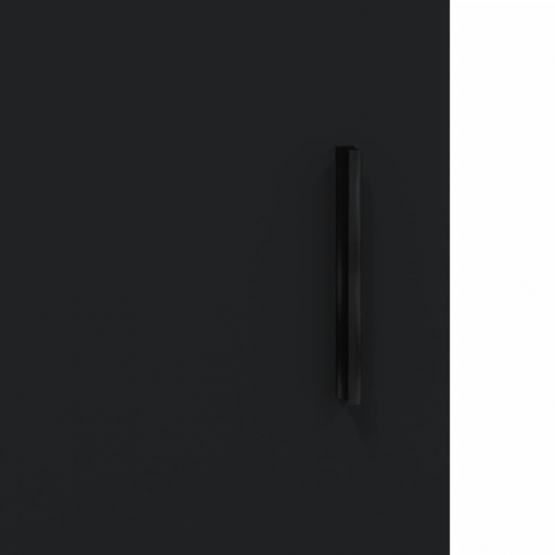 Wandschränke 2 Stk. Schwarz Holzwerkstoff