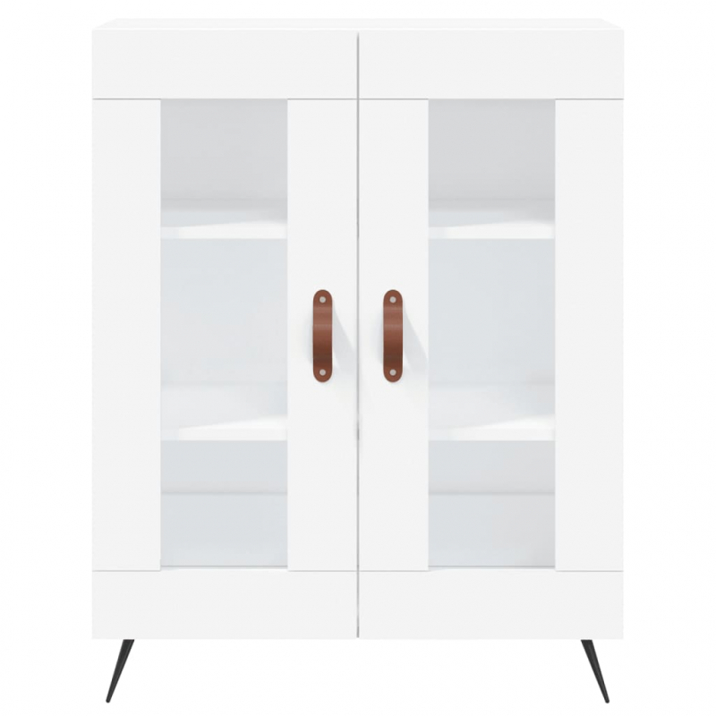 Highboard Weiß 69,5x34x180 cm Holzwerkstoff