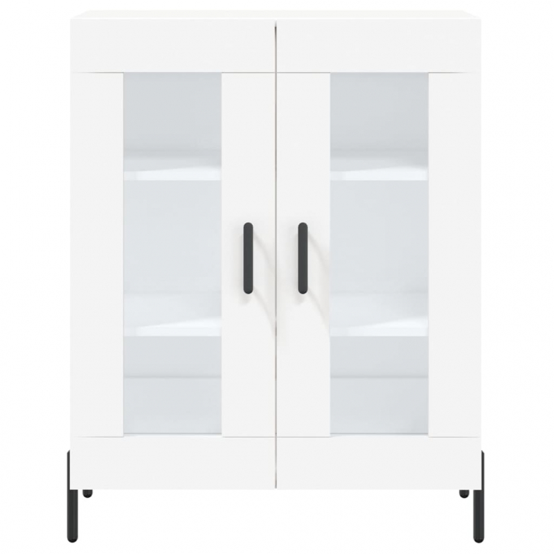 Highboard Weiß 69,5x34x180 cm Holzwerkstoff