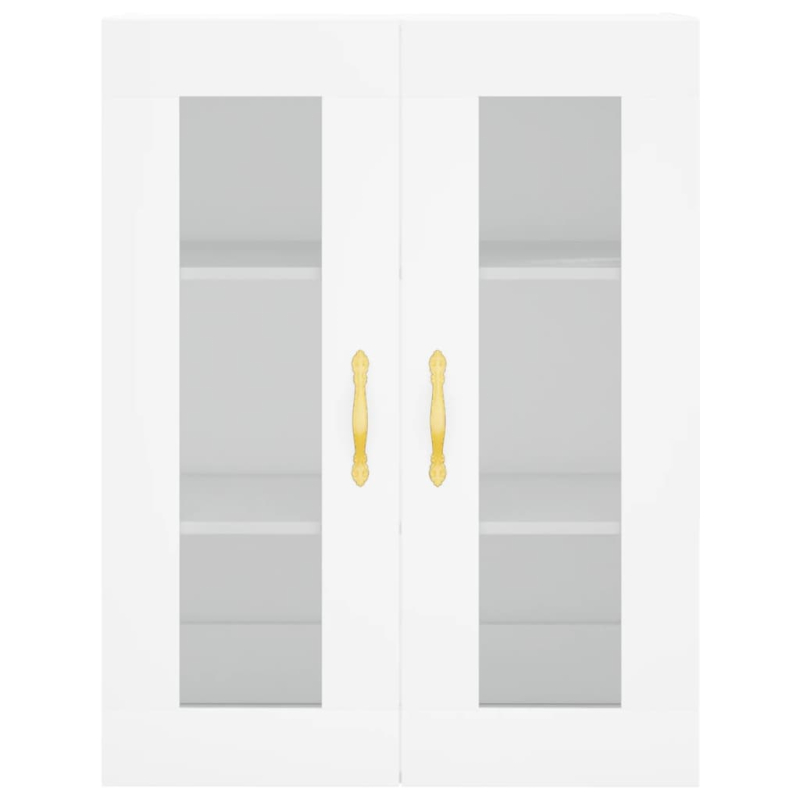 Highboard Weiß 69,5x34x180 cm Holzwerkstoff