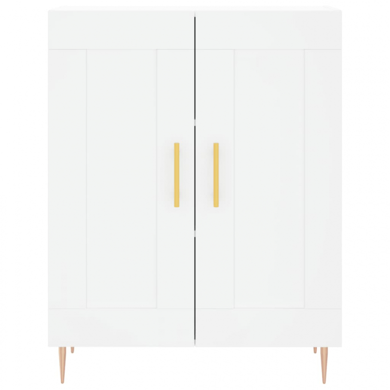 Highboard Weiß 69,5x34x180 cm Holzwerkstoff