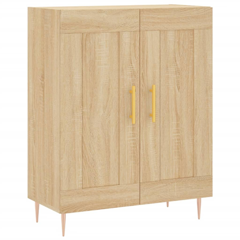 Highboard Sonoma-Eiche 69,5x34x180 cm Holzwerkstoff