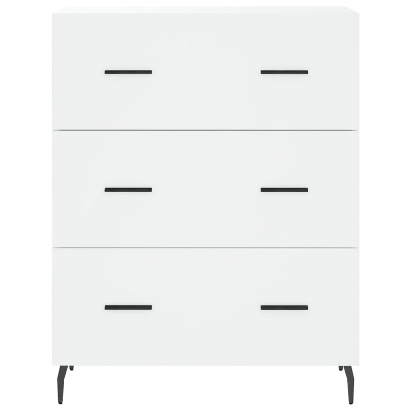 Highboard Weiß 69,5x34x180 cm Holzwerkstoff