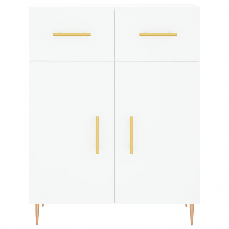 Highboard Weiß 69,5x34x180 cm Holzwerkstoff