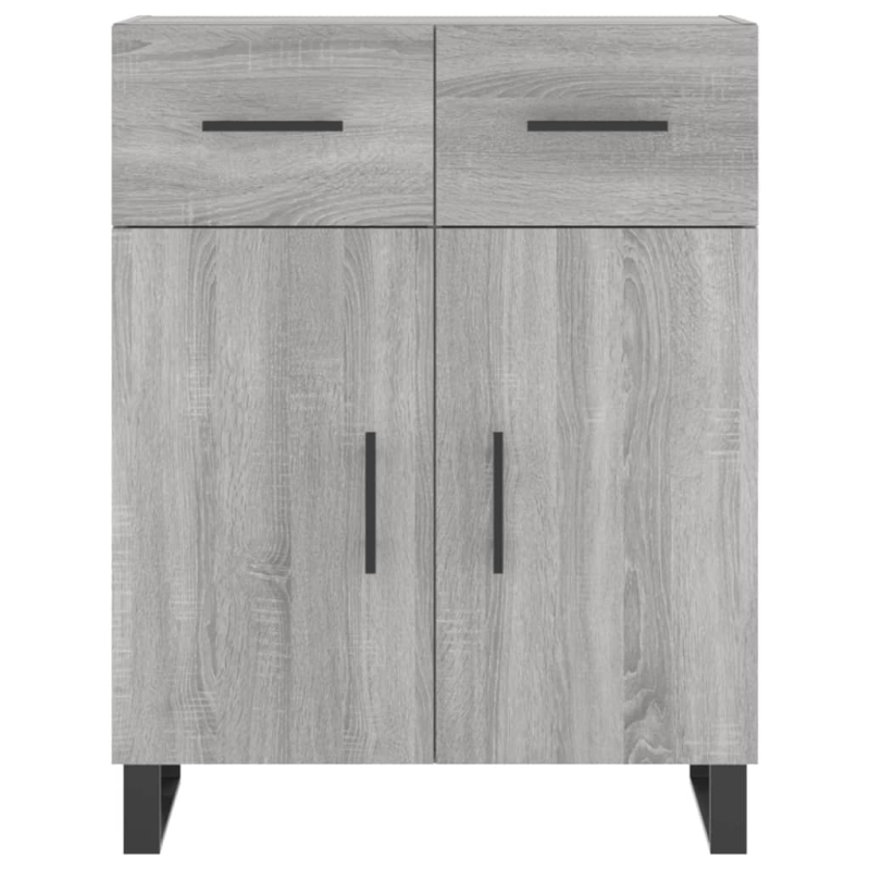Highboard Grau Sonoma 69,5x34x180 cm Holzwerkstoff