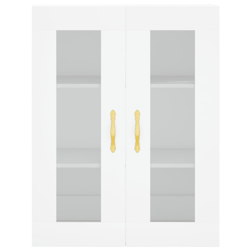 Highboard Weiß 69,5x34x180 cm Holzwerkstoff