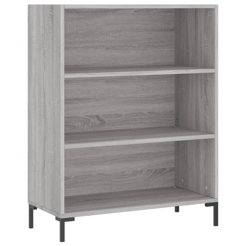 Highboard Grau Sonoma 69,5x34x180 cm Holzwerkstoff