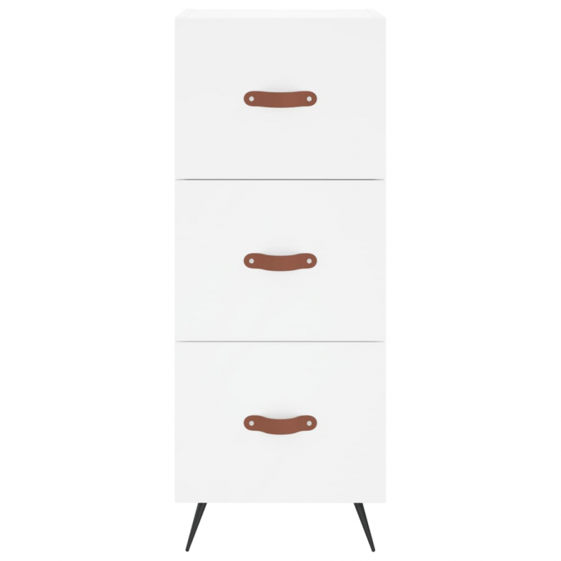 Highboard Weiß 34,5x34x180 cm Holzwerkstoff