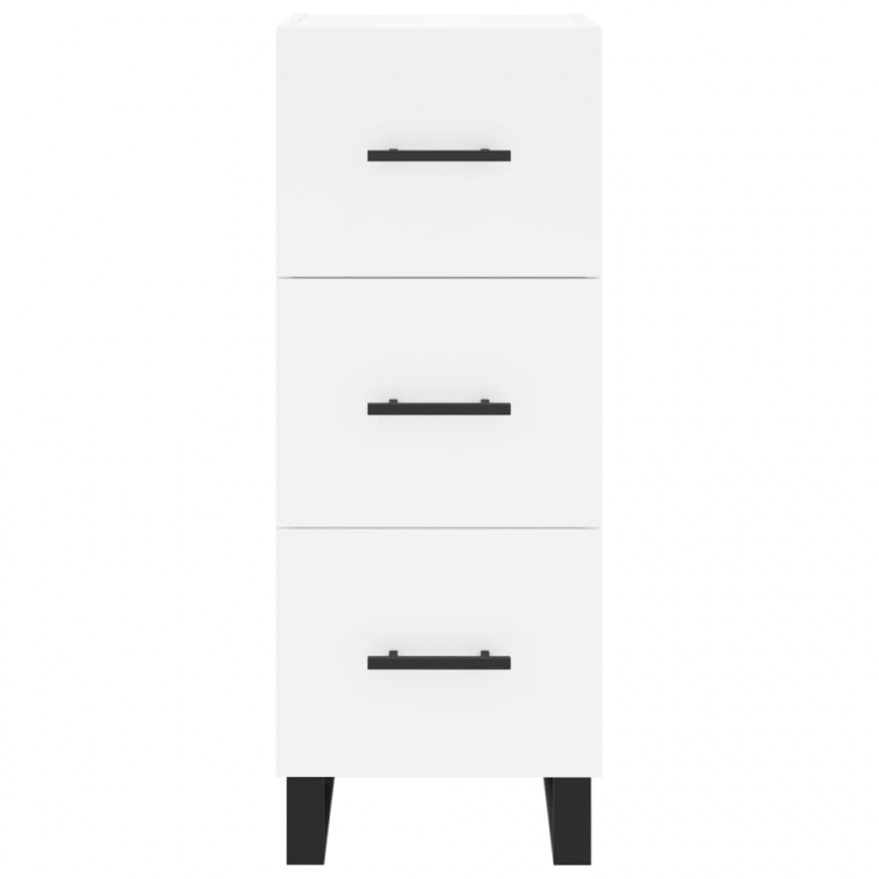 Highboard Weiß 34,5x34x180 cm Holzwerkstoff