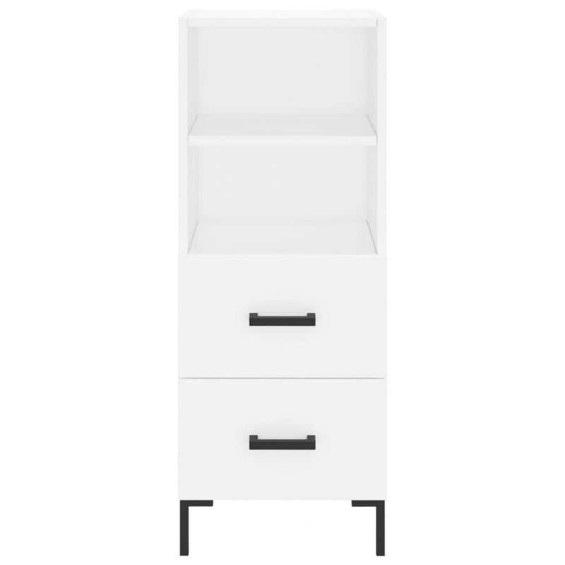 Highboard Weiß 34,5x34x180 cm Holzwerkstoff