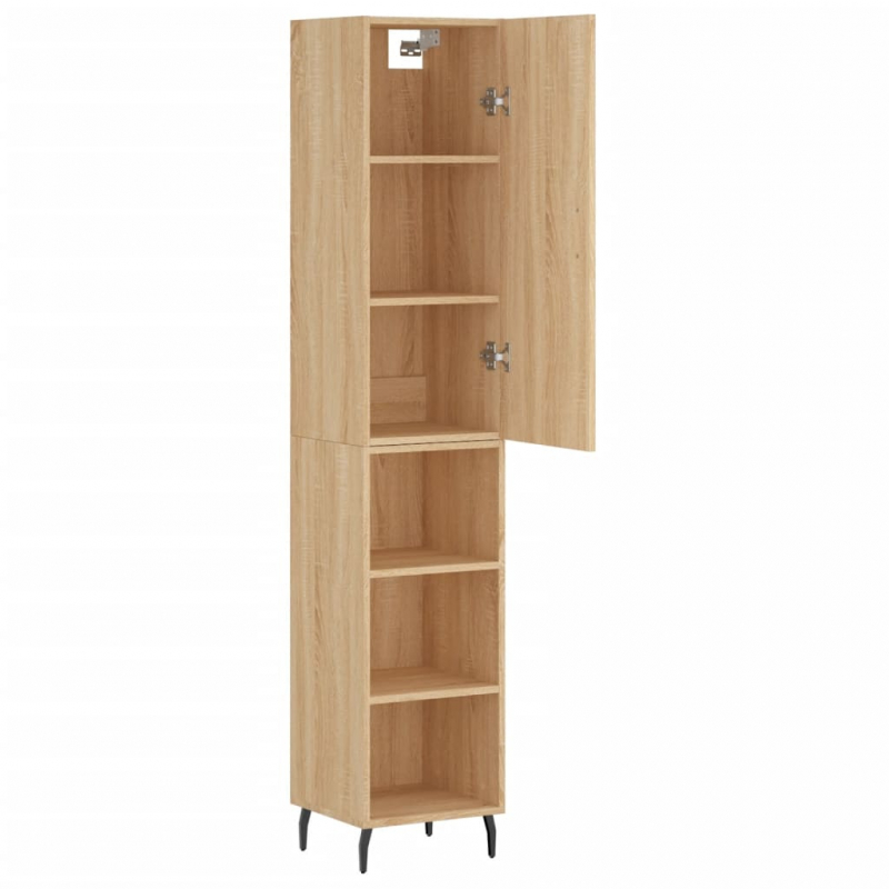Highboard Sonoma-Eiche 34,5x34x180 cm Holzwerkstoff