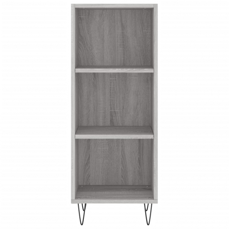 Highboard Grau Sonoma 34,5x34x180 cm Holzwerkstoff