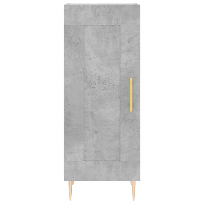 Highboard Betongrau 34,5x34x180 cm Holzwerkstoff