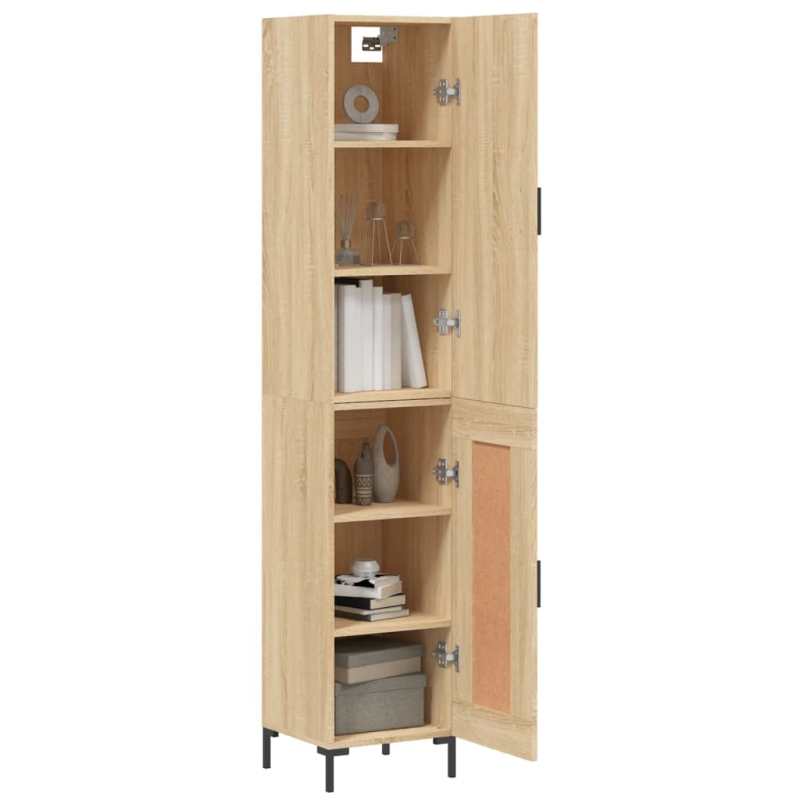 Highboard Sonoma-Eiche 34,5x34x180 cm Holzwerkstoff