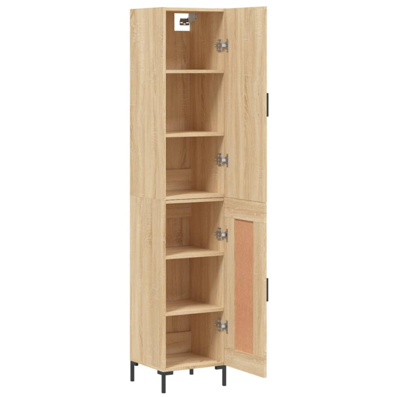 Highboard Sonoma-Eiche 34,5x34x180 cm Holzwerkstoff