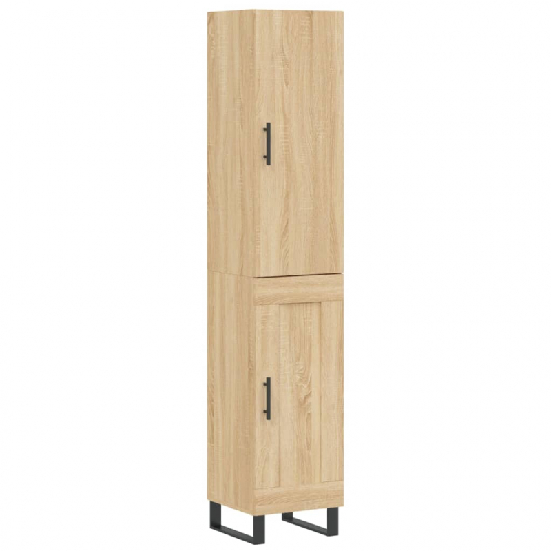 Highboard Sonoma-Eiche 34,5x34x180 cm Holzwerkstoff