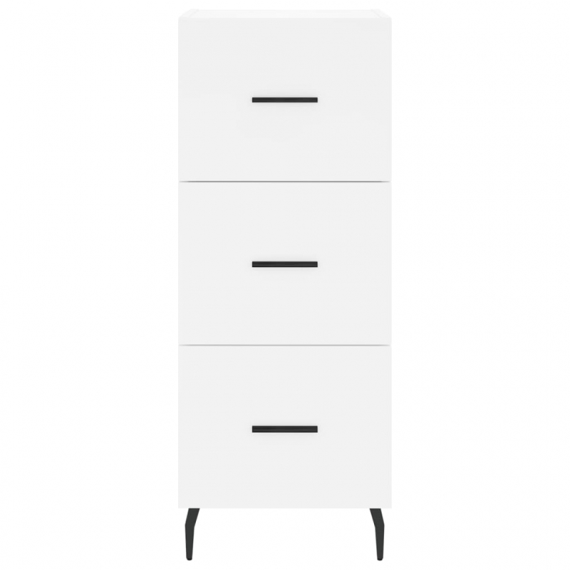 Highboard Weiß 34,5x34x180 cm Holzwerkstoff