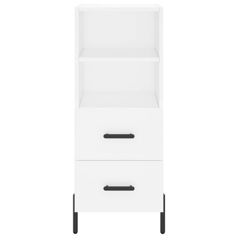 Highboard Weiß 34,5x34x180 cm Holzwerkstoff