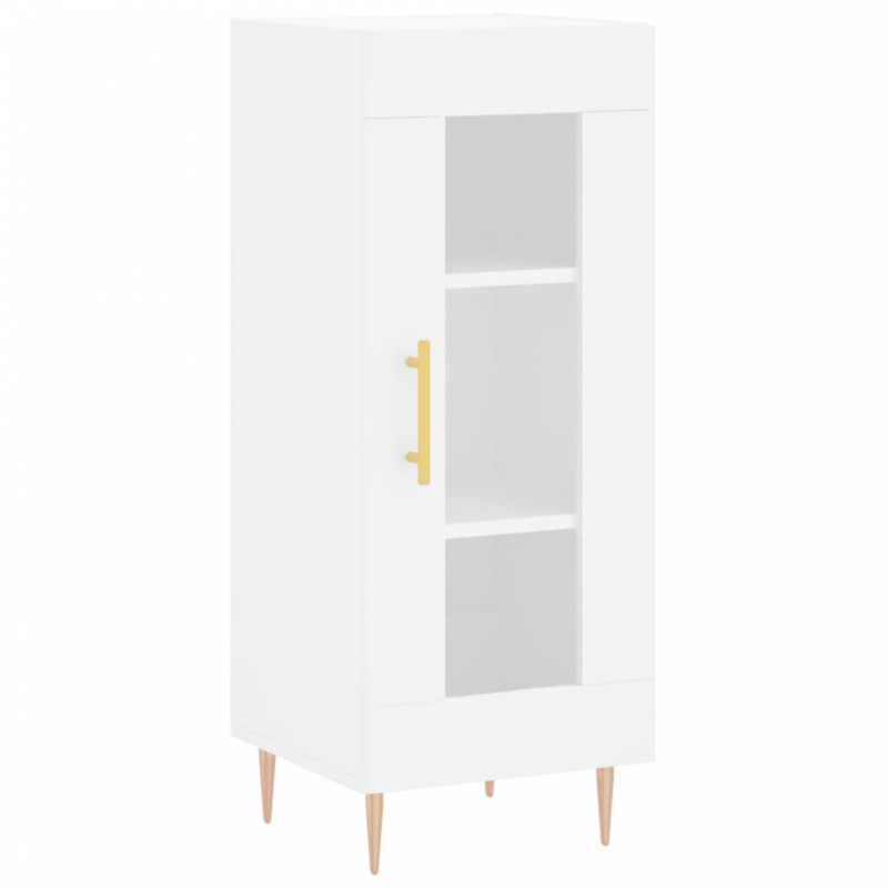 Highboard Weiß 34,5x34x180 cm Holzwerkstoff