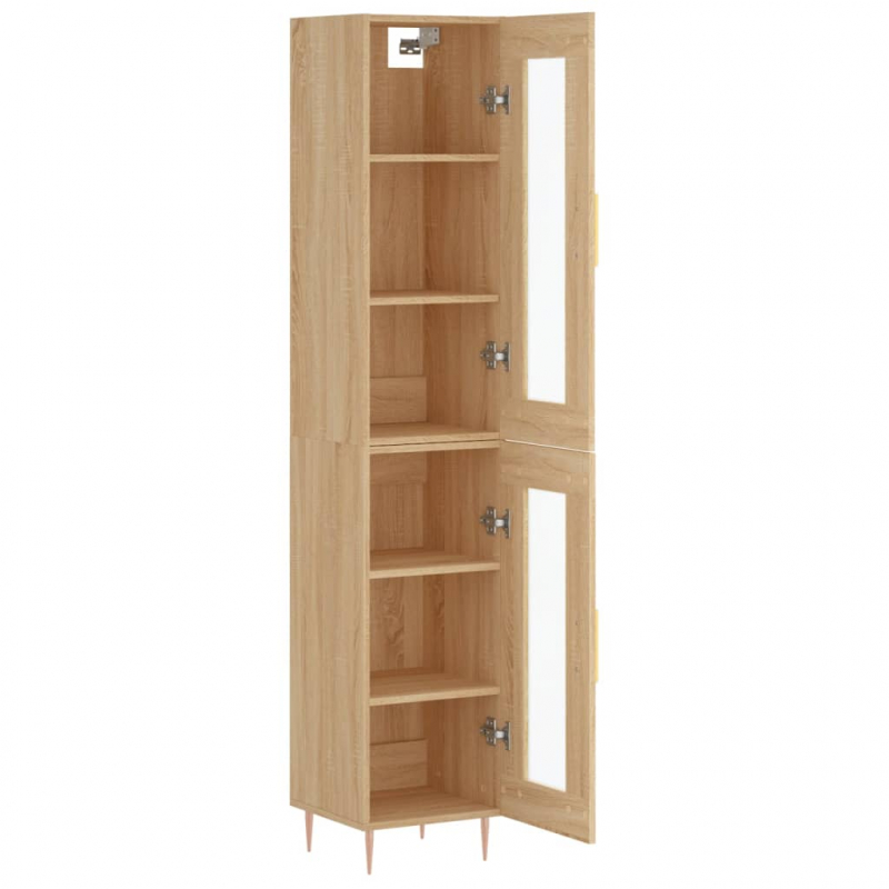 Highboard Sonoma-Eiche 34,5x34x180 cm Holzwerkstoff