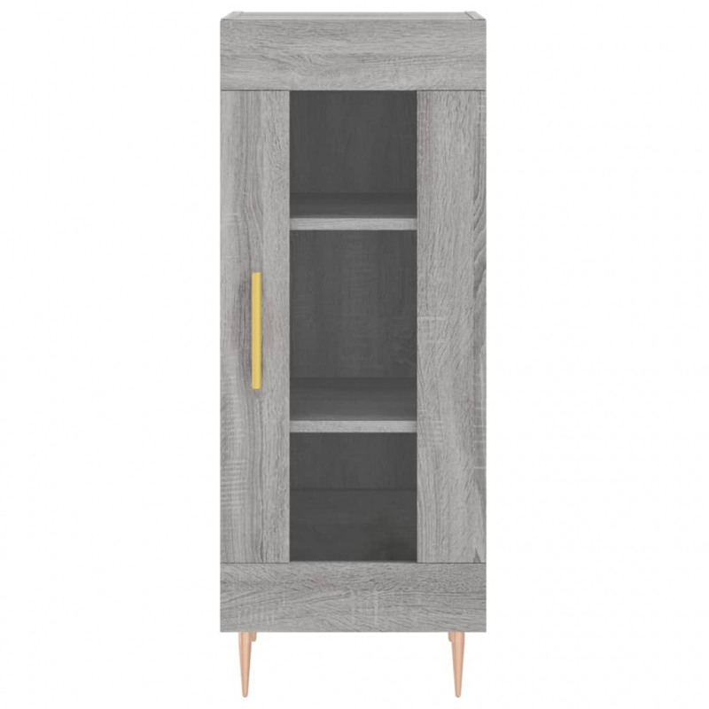 Highboard Grau Sonoma 34,5x34x180 cm Holzwerkstoff