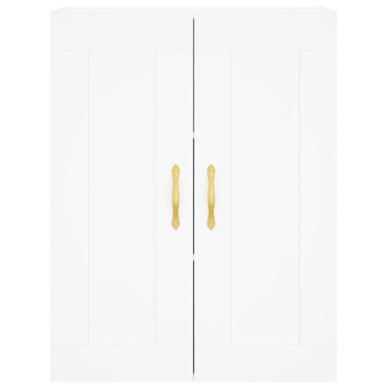 Highboard Weiß 69,5x34x180 cm Holzwerkstoff