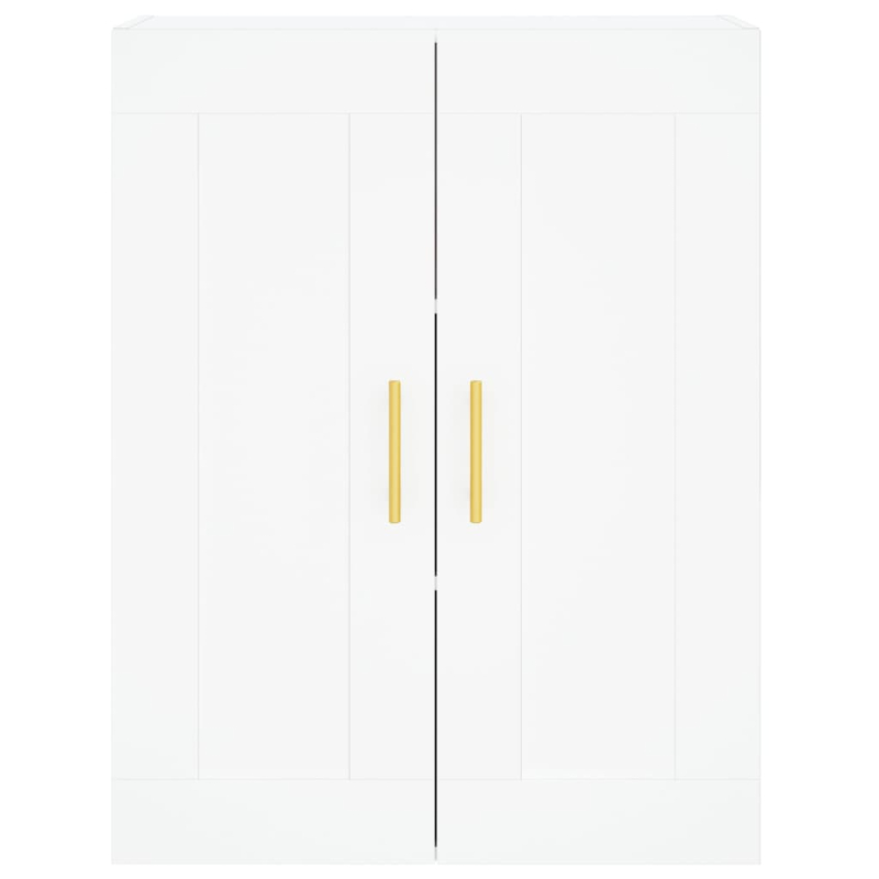 Highboard Weiß 69,5x34x180 cm Holzwerkstoff