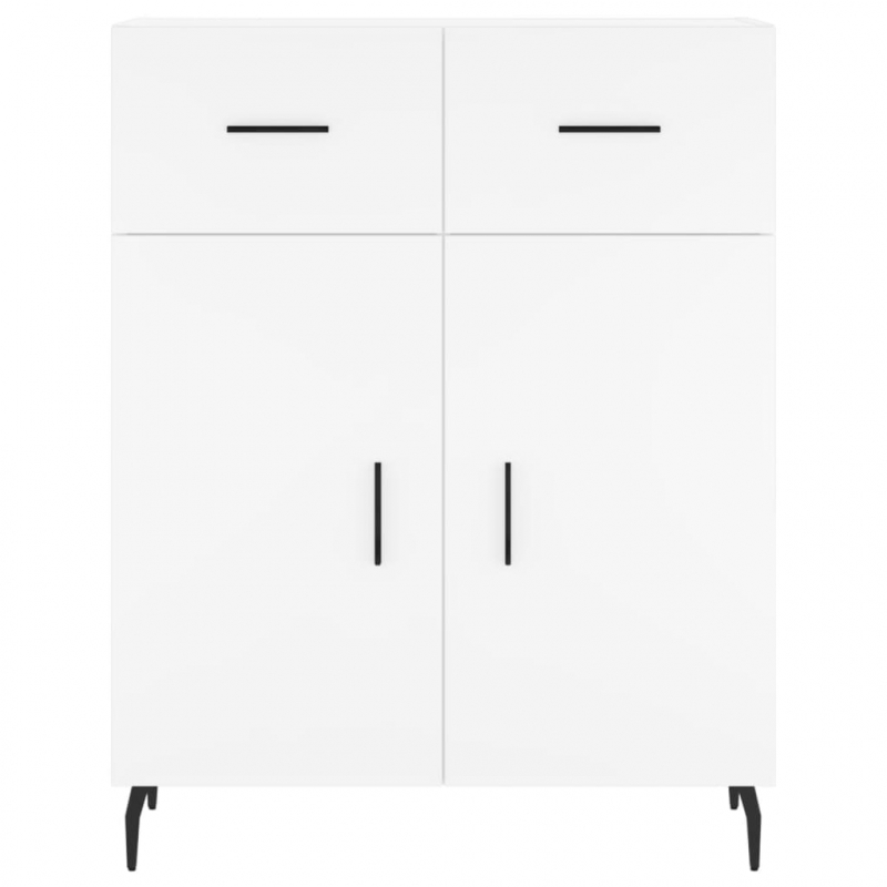 Highboard Weiß 69,5x34x180 cm Holzwerkstoff