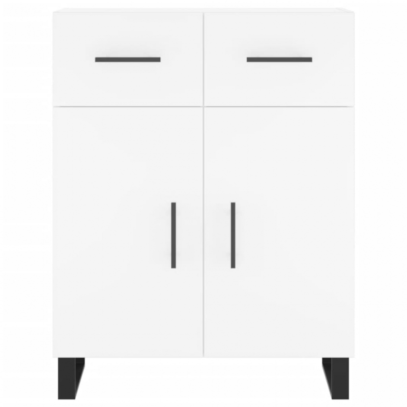 Highboard Weiß 69,5x34x180 cm Holzwerkstoff