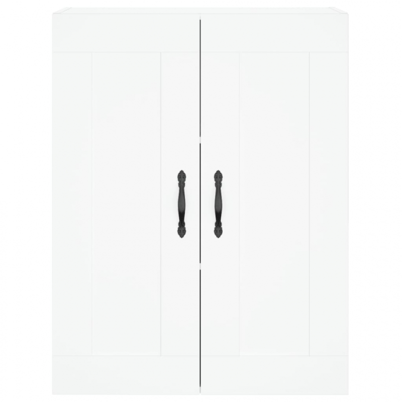 Highboard Weiß 69,5x34x180 cm Holzwerkstoff