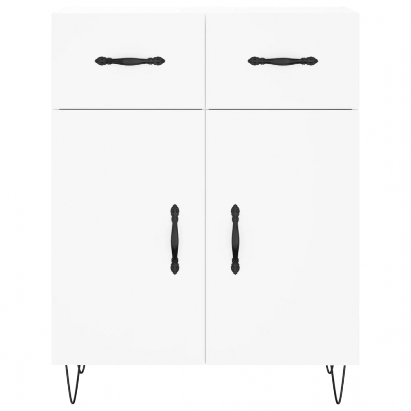 Highboard Weiß 69,5x34x180 cm Holzwerkstoff