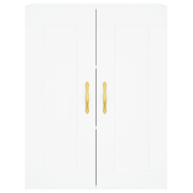 Highboard Weiß 69,5x34x180 cm Holzwerkstoff