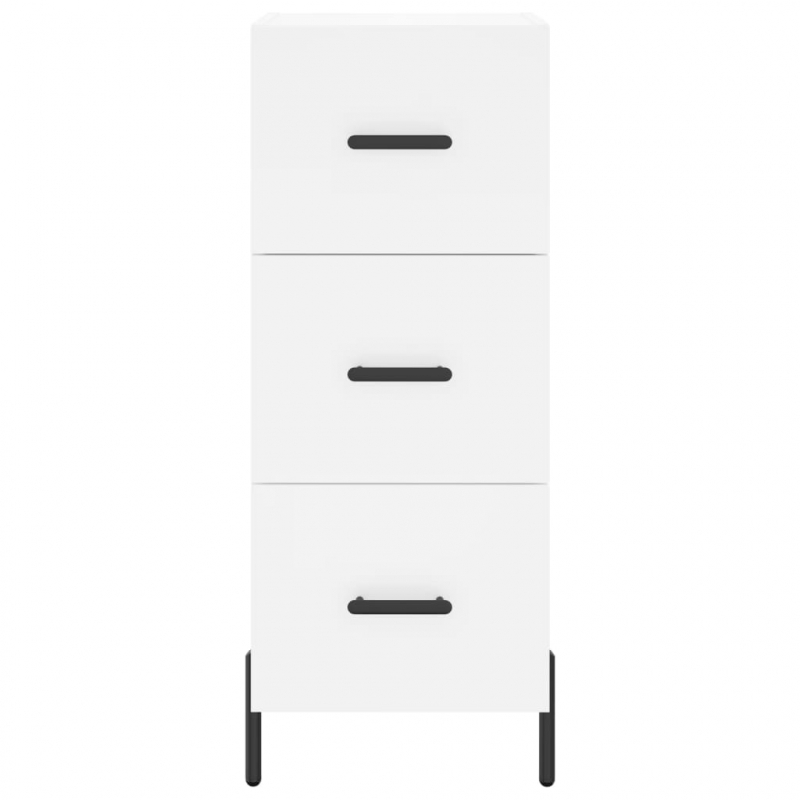 Highboard Weiß 34,5x34x180 cm Holzwerkstoff