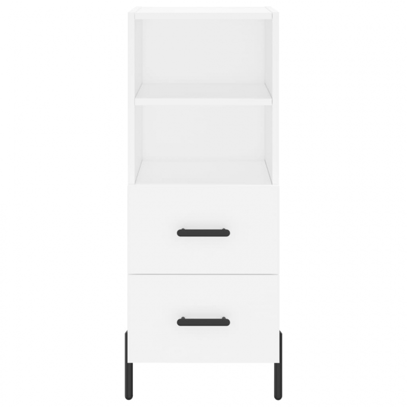 Highboard Weiß 34,5x34x180 cm Holzwerkstoff