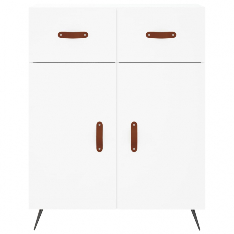 Highboard Weiß 69,5x34x180 cm Holzwerkstoff