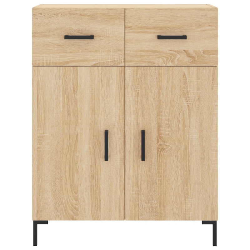 Highboard Sonoma-Eiche 69,5x34x180 cm Holzwerkstoff