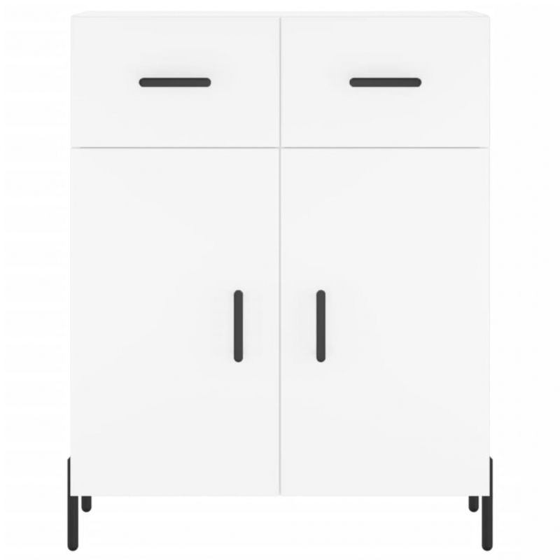 Highboard Weiß 69,5x34x180 cm Holzwerkstoff