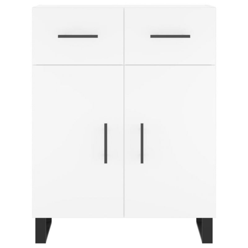 Highboard Weiß 69,5x34x180 cm Holzwerkstoff