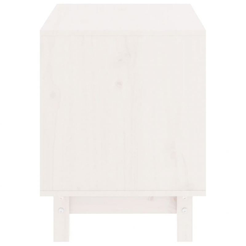 Hundehütte Weiß 50x40x52 cm Massivholz Kiefer