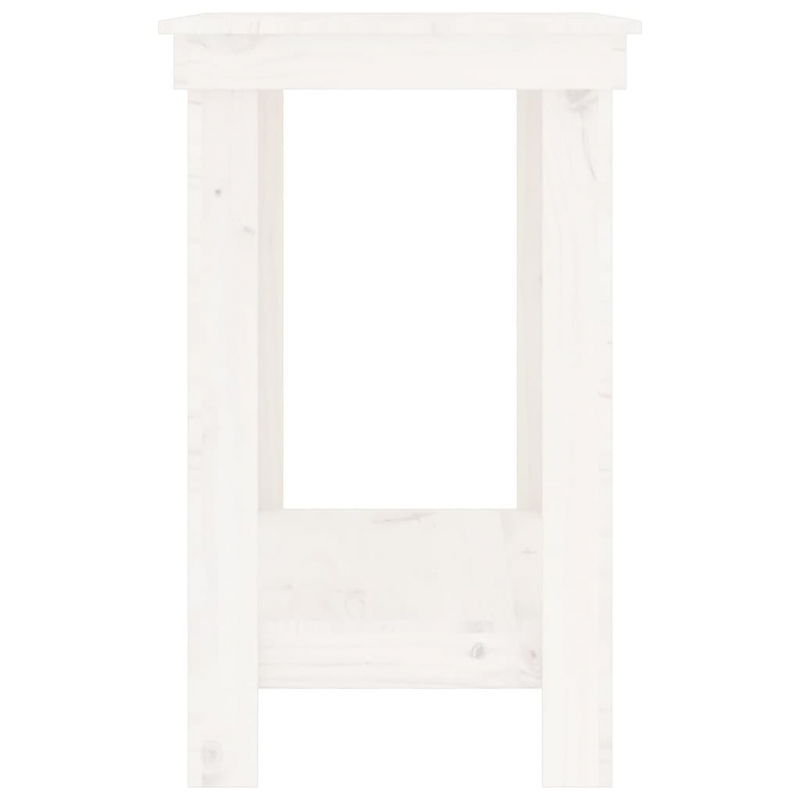 Werkbank Weiß 80x50x80 cm Massivholz Kiefer