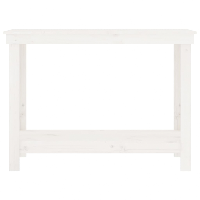 Werkbank Weiß 110x50x80 cm Massivholz Kiefer