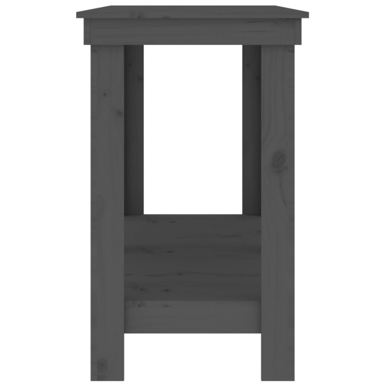 Werkbank Grau 140x50x80 cm Massivholz Kiefer