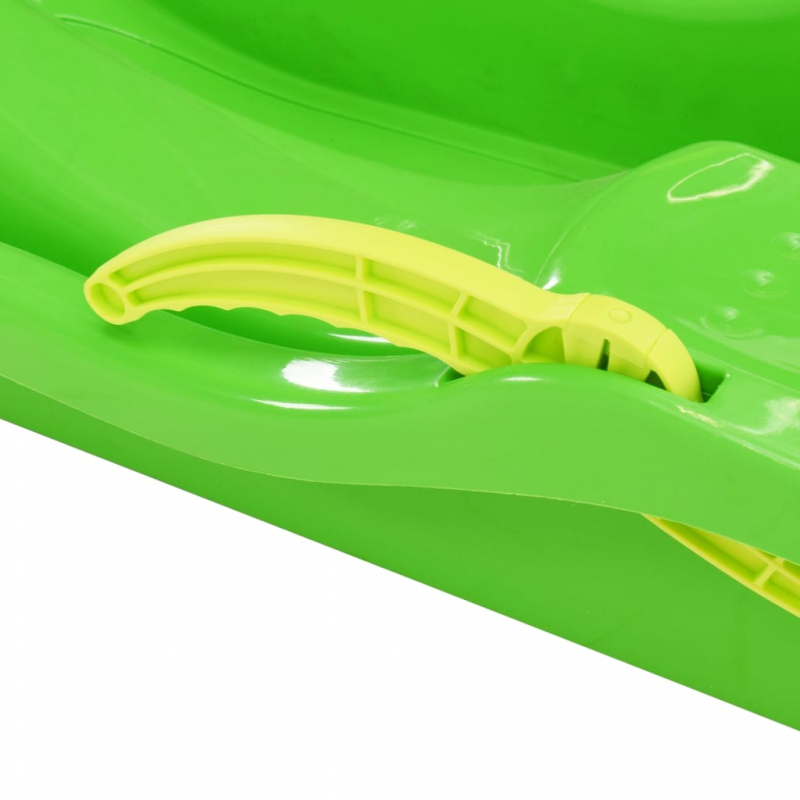 Schlitten mit Bremsen Grün 87x40x18 cm Polypropylen