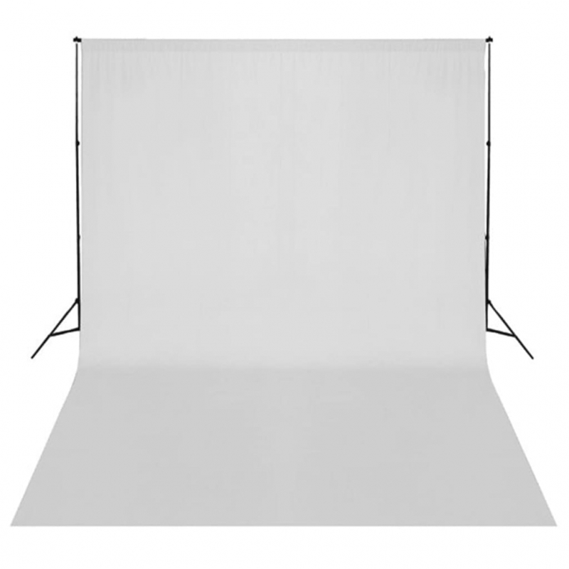 Fotostudio-Set mit Leuchten, Hintergrund und Reflektor