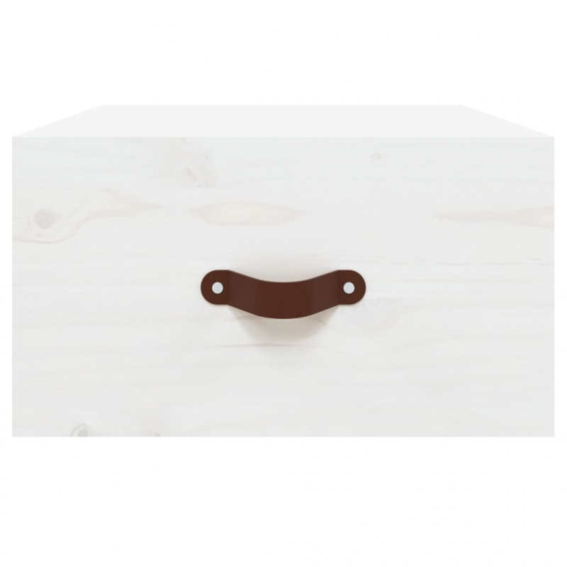 Wand-Nachttische 2 Stk. Weiß 40x29,5x22 cm