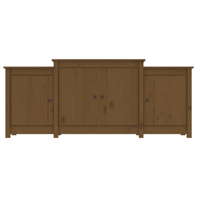Sideboard Honigbraun 164x37x68 cm Massivholz Kiefer