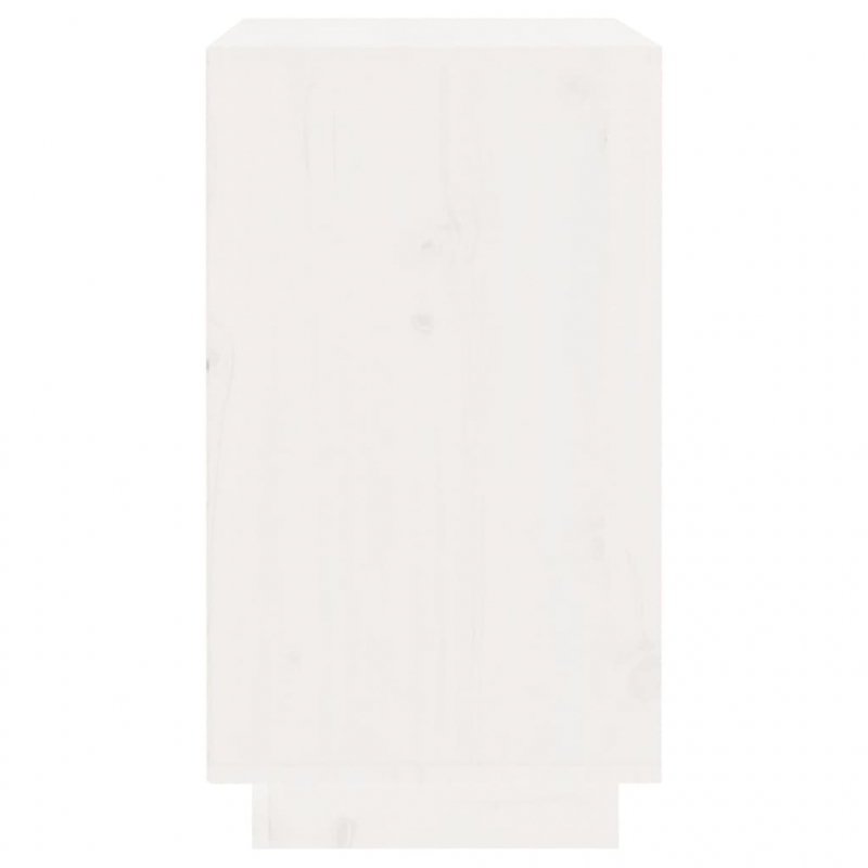 Weinregal Weiß 55,5x34x61 cm Massivholz Kiefer